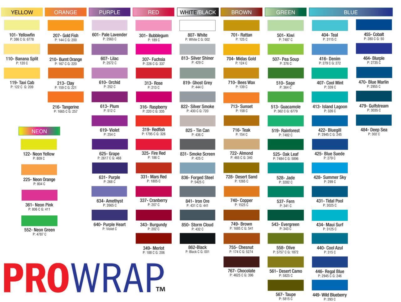 Color Name Chart Pictures